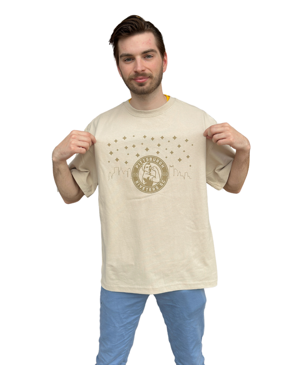 Riveters Skyline District Tee - Bone