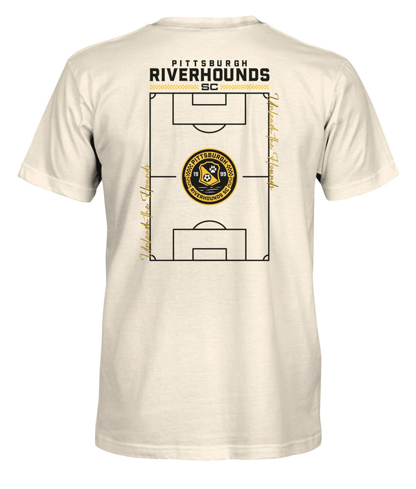 Pittsburgh Riverhounds SC Own The Pitch Heavyweight Cotton T-Shirt- Natural