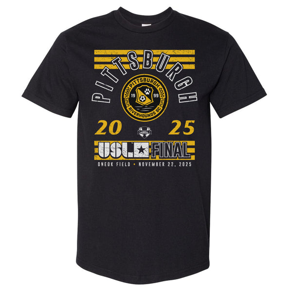Pittsburgh Riverhounds SC 2025 USL Championship Final Heavweight T-shirt