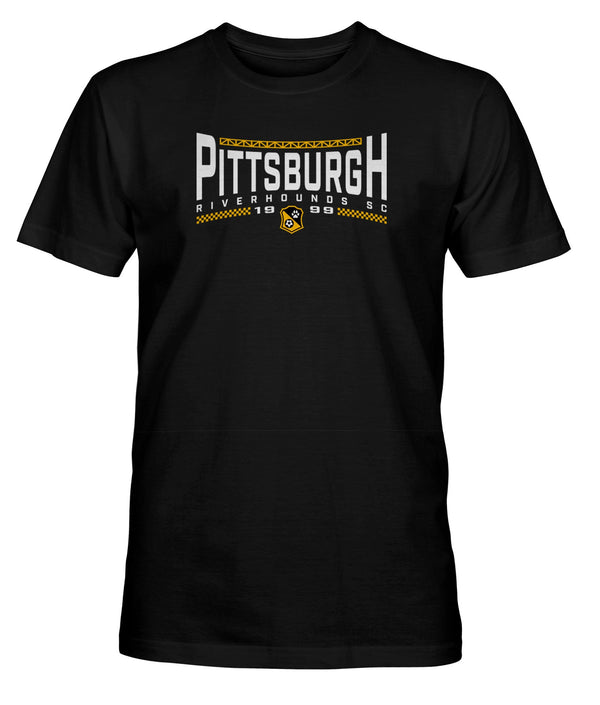 Pittsburgh Riverhounds SC Established Cotton T-Shirt - Black