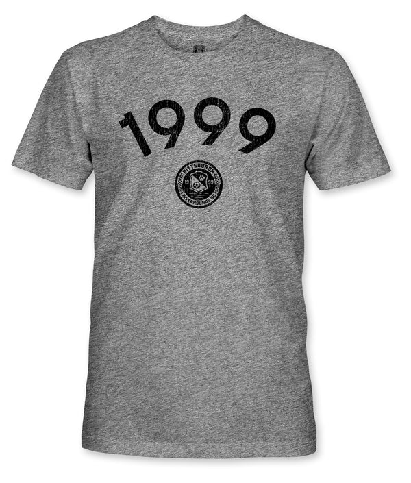 Pittsburgh Riverhounds Arced Date Vintage Triblend T-Shirt - Grey