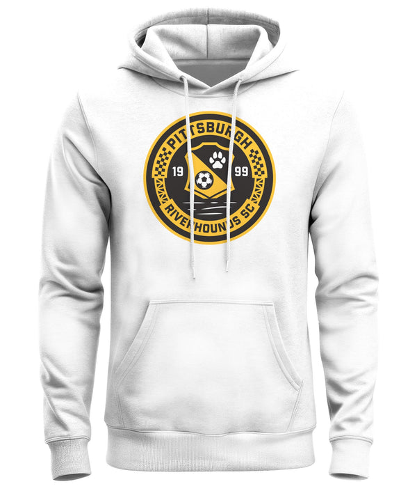 Pittsburgh Riverhounds Color Badge Fleece Pullover Hoodie - White