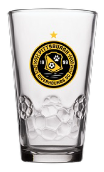 Soccer Ball Pint Glass 16oz