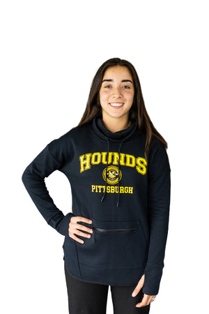 Riverhounds Womens Cowl Neck Triumph Pullover