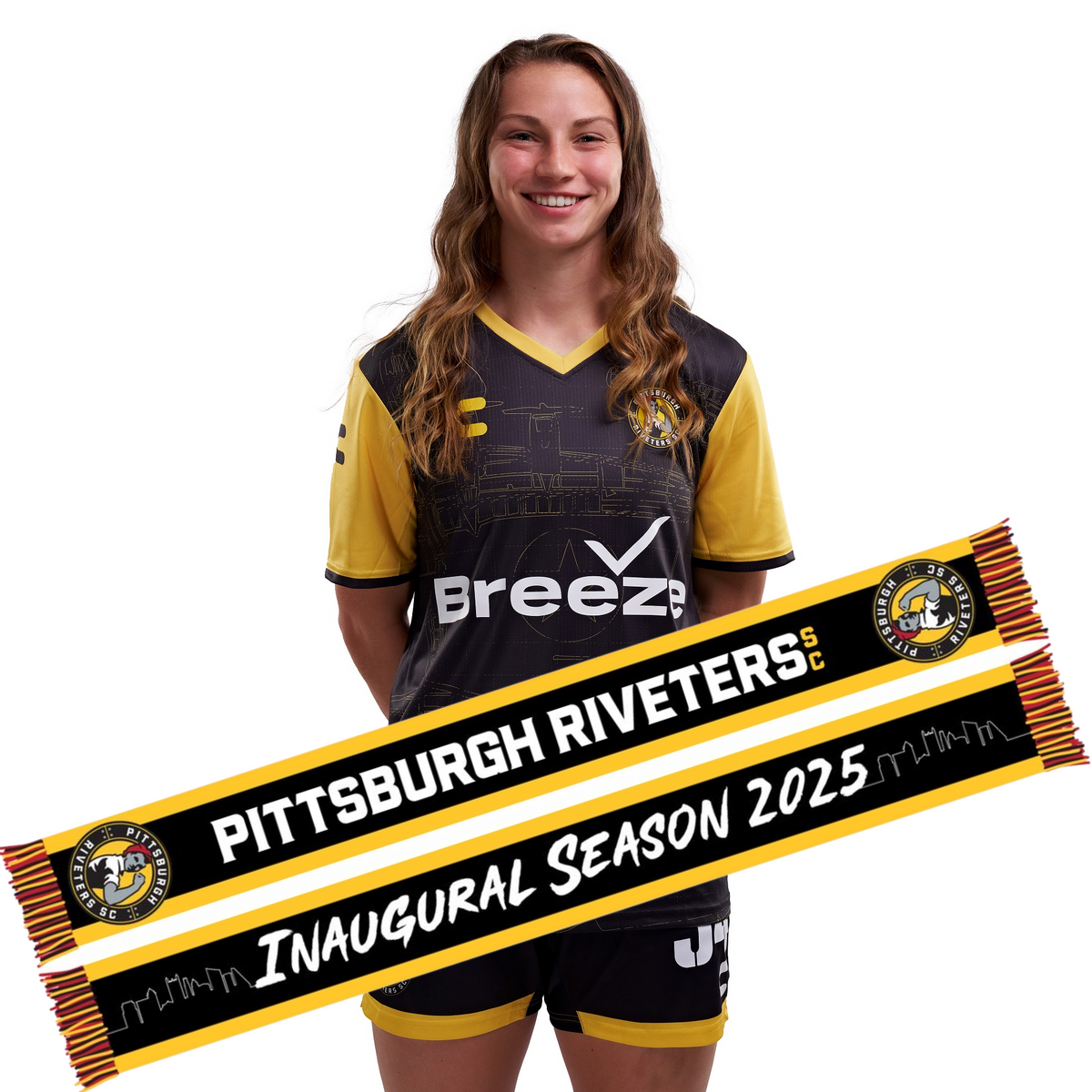 Riveters Home Jersey + FREE Inaugural Scarf – Pittsburgh Riverhounds SC ...