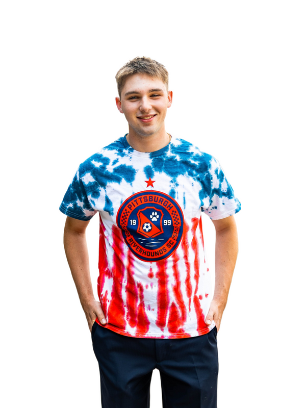 Red White Blue Tie-Dye T-shirt