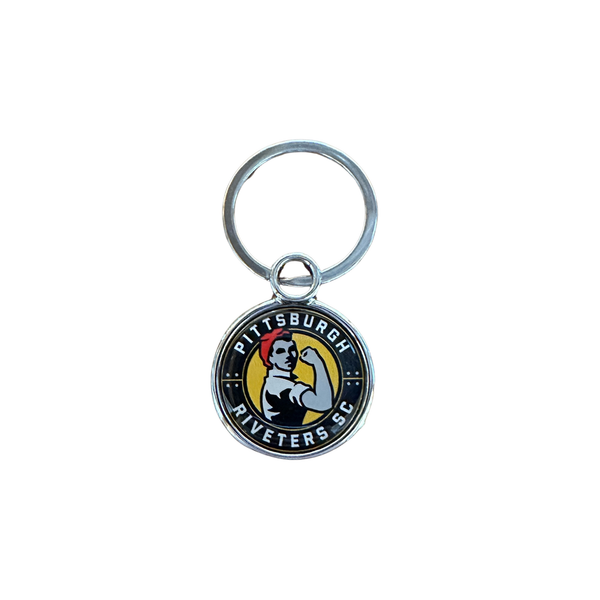 Riveters Keychain Badge