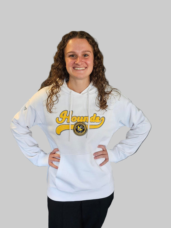 Levelwear Women's Chenille Hounds Hoodie - White
