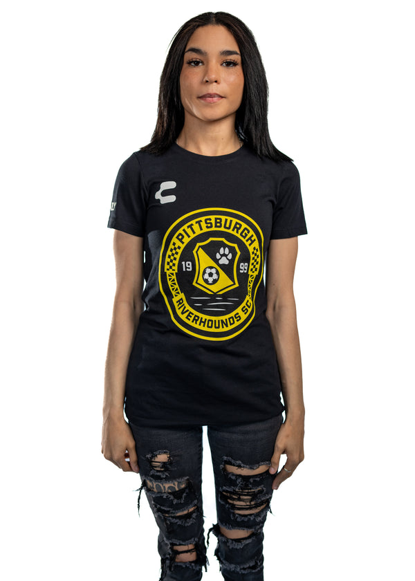 Charly Womens Badge T-shirt Black