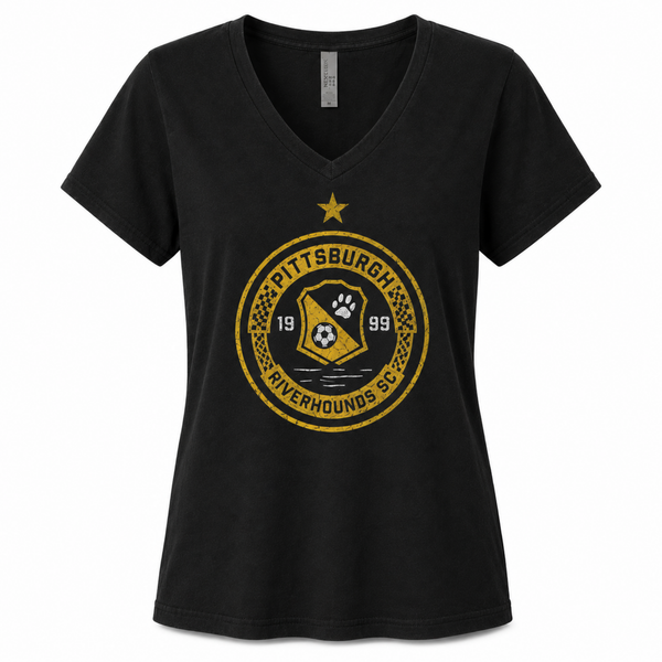 Big Badge Star Women's V-neck Shirt