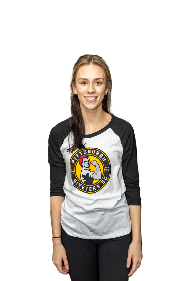 Riveters RISE Baseball Tee Womens