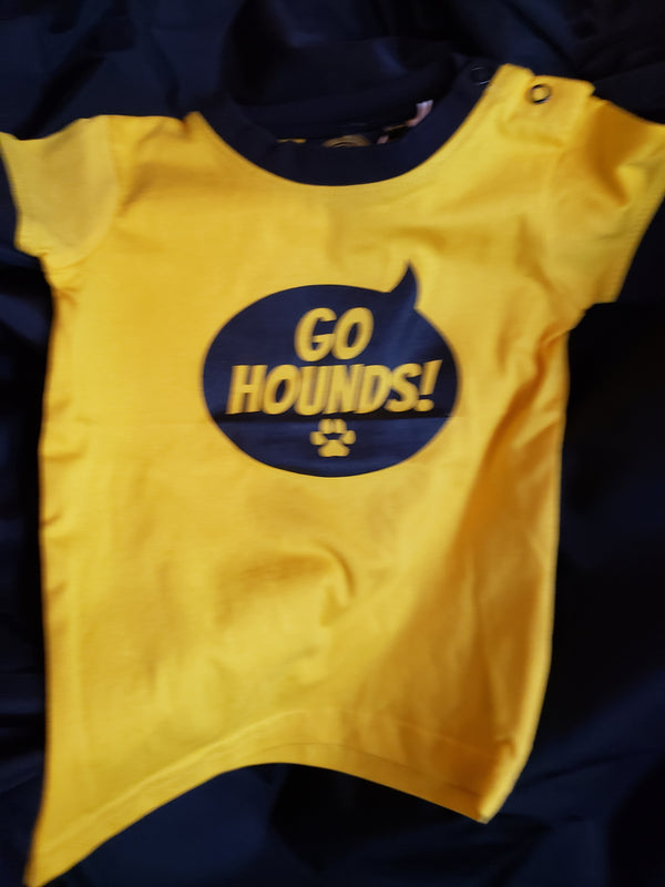 Infant/Toddler Sweden-T-shirt Go Hounds Black & Gold or Gray